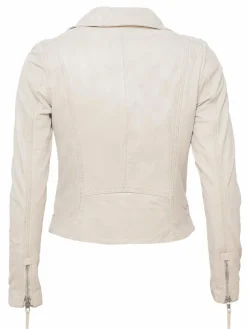 Mustang Jacken & Westen<Damen Lederjacke beige uni