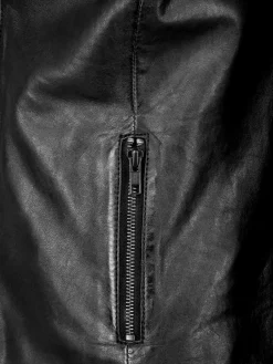 JCC Jacken & Westen<Damen Lederjacke schwarz uni