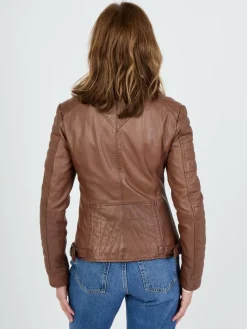 Damen JCC Jacken & Westen>Damen Lederjacke