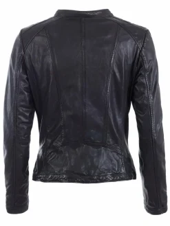 JCC Jacken & Westen<Damen Lederjacke schwarz uni