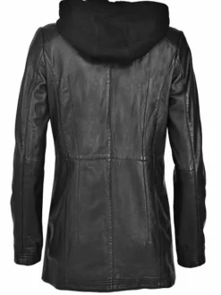 JCC Jacken & Westen<Damen Lederjacke schwarz uni