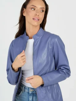 JCC Jacken & Westen<Damen Lederjacke lila uni