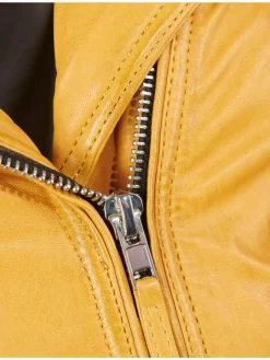 Mustang Jacken & Westen<Damen Lederjacke gelb uni
