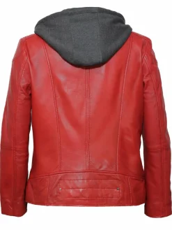 Maze Jacken & Westen<Damen Lederjacke rot uni
