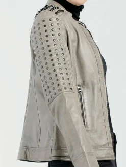 CBL Jacken & Westen<Damen Lederjacke grau uni