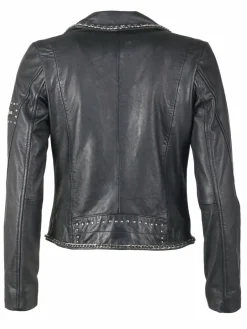 Maze Jacken & Westen<Damen Lederjacke schwarz uni
