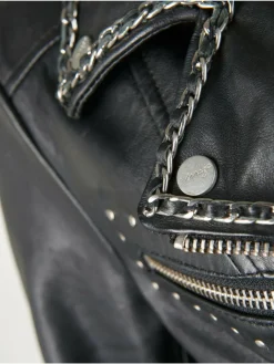 Maze Jacken & Westen<Damen Lederjacke schwarz uni