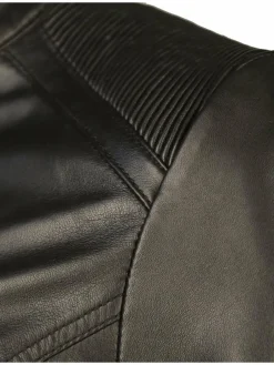 JCC Jacken & Westen<Damen Lederjacke schwarz uni