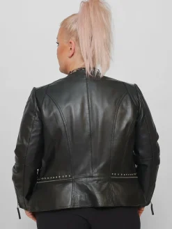 Damen JCC Jacken & Westen>Damen Lederjacke