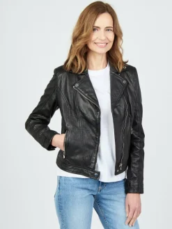 Damen JCC Jacken & Westen>Damen Lederjacke