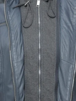 Maze Jacken & Westen<Damen Lederjacke blau uni