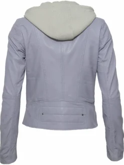 Maze Jacken & Westen<Damen Lederjacke blau uni