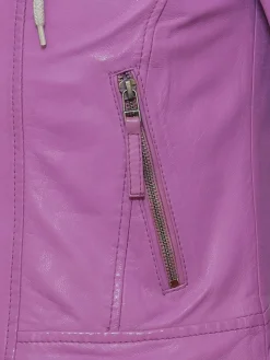 Maze Blazer<Damen Lederjacke lila uni