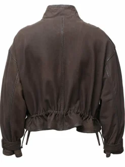 Maze Jacken & Westen<Damen Lederjacke braun uni