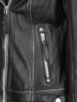 JCC Jacken & Westen<Damen Lederjacke schwarz uni