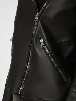 HUGO Jacken & Westen<Damen Lederjacke - Lujana schwarz uni