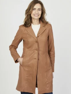 Damen JCC Jacken & Westen>Damen Ledermantel