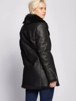 Damen Maze Jacken & Westen>Damen Ledermantel