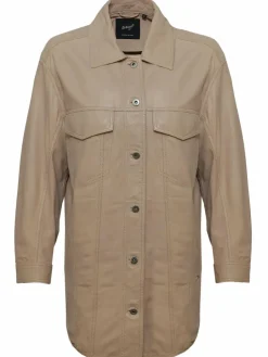 Damen Maze Jacken & Westen>Damen Ledermantel