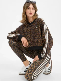 adidas Originals Hosen<Damen Leggings braun schwarz gemustert