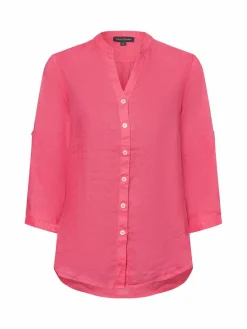 Franco Callegari Blusen<Damen Leinenbluse pink uni