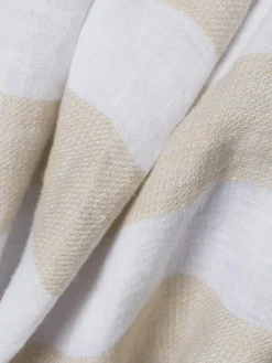 Ipuri Essentials Blusen<Damen Leinenbluse beige ecru gestreift