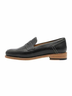 Henry Stevens Slipper<Damen Loafer – Lee PL schwarz uni