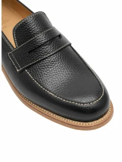 Henry Stevens Slipper<Damen Loafer – Lee PL schwarz uni