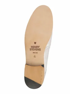 Henry Stevens Slipper<Damen Loafer – Lee PL silber uni