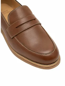 Henry Stevens Slipper<Damen Loafer – Lee PL braun uni