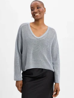 Damen Drykorn Pullover & Strickjacken>Damen Lochstrick-Pullover - Somaija
