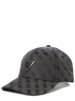 GUESS Mützen & Hüte<Damen Logo-Cap anthrazit gemustert