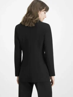 Nicowa Blazer<Damen Longblazer - CORNOVA schwarz uni
