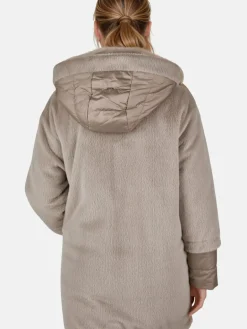 White Label Jacken & Westen<Damen Longjacke taupe uni