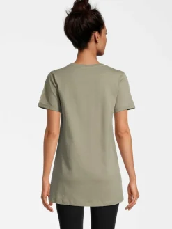 Course Shirts & Tops<Damen Longshirt - Mickey Mouse khaki bedruckt