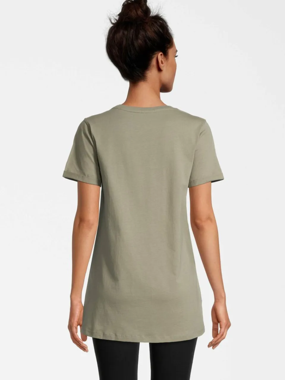 Course Shirts & Tops<Damen Longshirt - Mickey Mouse khaki bedruckt