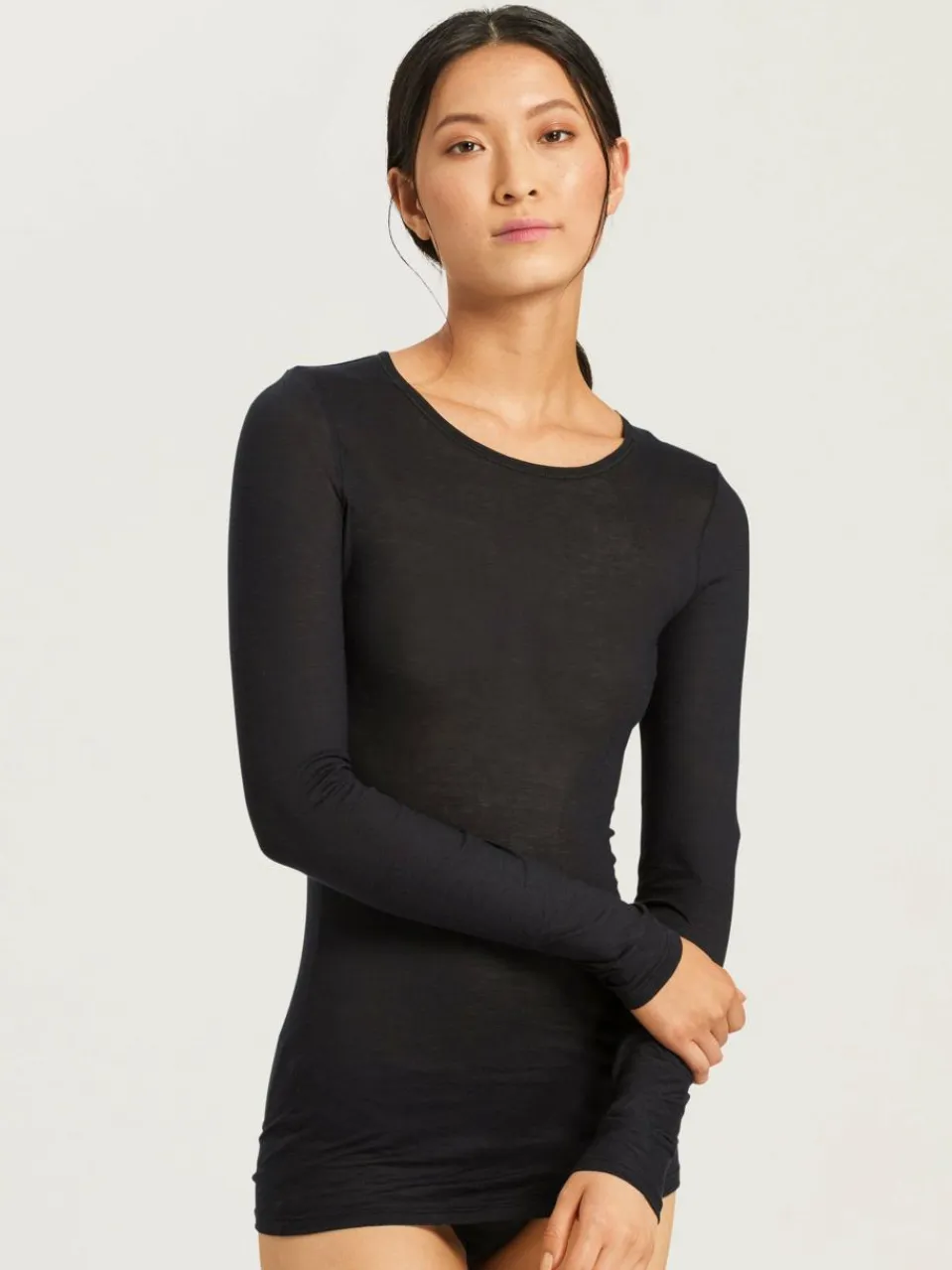 Damen Hanro Shirts & Tops>Damen Longsleeve - Ultralight