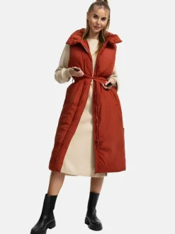 Navahoo Jacken & Westen<Damen Longweste - Abendlied XIV terra uni