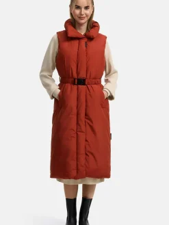 Navahoo Jacken & Westen<Damen Longweste - Abendlied XIV terra uni