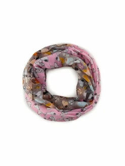 Codello Schals & Tücher<Damen Loop rosa bedruckt