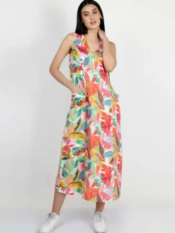 Vicci Germany Kleider<Damen Maxikleid mehrfarbig bedruckt