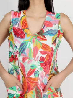 Vicci Germany Kleider<Damen Maxikleid mehrfarbig bedruckt