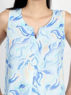 Vicci Germany Kleider<Damen Maxikleid blau bedruckt