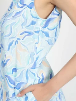 Vicci Germany Kleider<Damen Maxikleid blau bedruckt