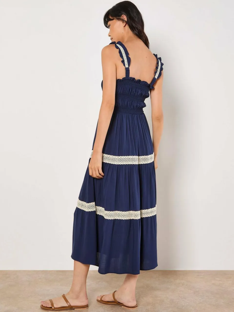 Damen Apricot Kleider>Damen Maxikleid