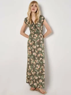 Damen Apricot Kleider>Damen Maxikleid