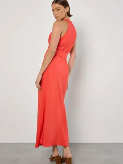 Damen Apricot Kleider>Damen Maxikleid