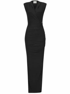 Nicowa Kleider<Damen Maxikleid - MICATE schwarz uni