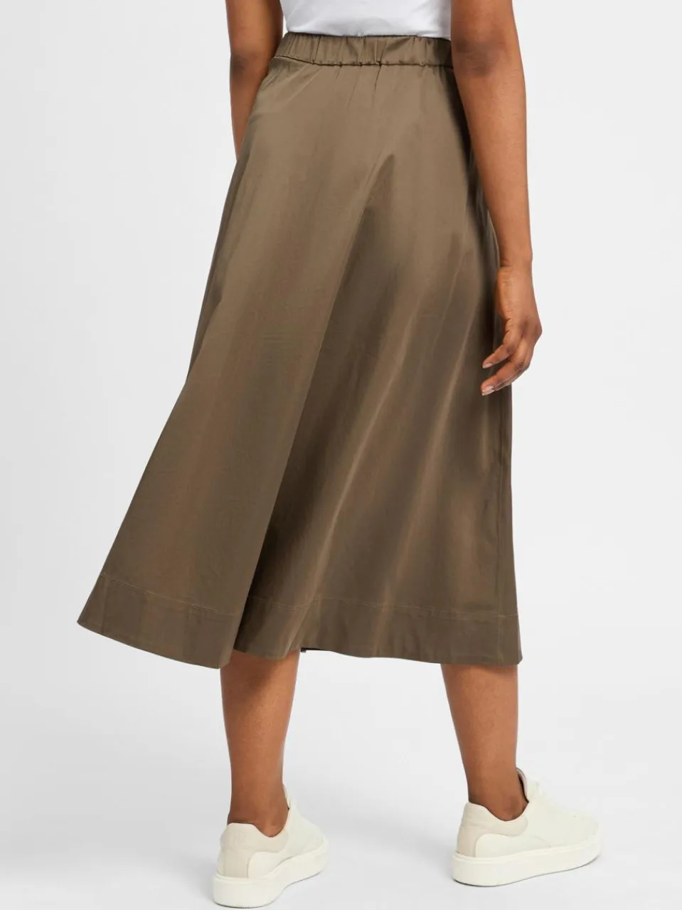 comma Röcke<Damen Maxirock khaki uni