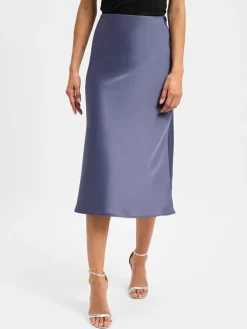 Marie Lund Röcke<Damen Maxirock anthrazit uni